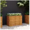 vidaXL Lit surélevé de jardin 100x50x69 cm acier corten