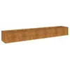 vidaXL Lit surélevé de jardin 291x50x36 cm acier corten