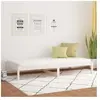 vidaXL Lit de jour Blanc 90x200 cm Bois de pin massif