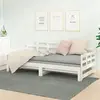 vidaXL Lit coulissant Blanc Bois de pin solide 2x(90x200) cm  820343