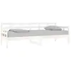 vidaXL Lit de jour sans matelas blanc bois de pin massif 80x200 cm