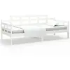 Lit de jour sans matelas blanc bois de pin massif 90x190 cm Vidaxl