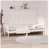 vidaXL Lit de jour sans matelas blanc bois de pin massif 80x200 cm
