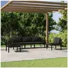 vidaXL Salon de jardin 5 pcs avec coussins Aluminium Anthracite