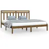 vidaXL Cadre de lit Marron miel Bois massif 200x200 cm