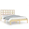 vidaXL Cadre de lit bois massif 135x190 cm double