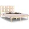 vidaXL Cadre de lit bois massif 135x190 cm double