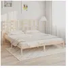 vidaXL Cadre de lit bois massif 180x200 cm super king