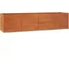 vidaXL Lit surélevé de jardin rouillé 320x80x77 cm acier corten