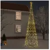 vidaXL Arbre de Noël cône 3000 LED Blanc chaud 230x800 cm