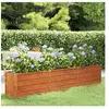 Lit surélevé de jardin rouillé 240x40x45 cm acier corten Vidaxl n/a