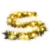 vidaXL Guirlande de Noël avec lumières LED Vert 2,7 m PVC