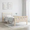 vidaXL Cadre de lit bois massif 90x190 cm simple