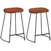 vidaXL Tabourets de bar Gavin lot de 2 45x40x63cm bois massif manguier