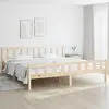 vidaXL Cadre de lit bois massif 160x200 cm
