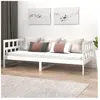vidaXL Lit de jour sans matelas blanc bois de pin massif 90x200 cm