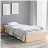 vidaXL Cadre de lit bois massif 75x190 cm petit simple