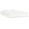 vidaXL Cadre de lit Blanc Bois massif 180x200 cm Super King
