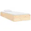 vidaXL Cadre de lit bois massif 90x190 cm simple