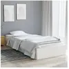 vidaXL Cadre de lit Blanc Bois massif 90x190 cm Simple