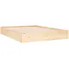 vidaXL Cadre de lit bois massif 120x190 cm petit double