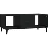 vidaXL Table basse Noir 102x50x40 cm Bois d'ingénierie