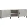 vidaXL Meuble TV gris béton 150x30x50 cm bois d'ingénierie
