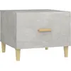 vidaXL Table basse Gris béton 50x50x40 cm Bois d'ingénierie