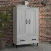 vidaXL Buffet Sonoma gris 70x31x115 cm Bois d'ingénierie
