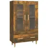 vidaXL Buffet Chêne fumé 70x31x115 cm Bois d'ingénierie