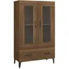 vidaXL Buffet Chêne marron 70x31x115 cm Bois d'ingénierie