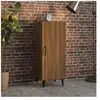 vidaXL Buffet Chêne marron 34,5x34x90 cm Bois d'ingénierie