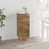 vidaXL Buffet Chêne fumé 34,5x34x90 cm Bois d'ingénierie