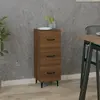 vidaXL Buffet Chêne marron 34,5x34x90 cm Bois d'ingénierie