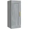 vidaXL Armoire murale Sonoma gris 35x34x90 cm Bois d'ingénierie