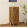 vidaXL Buffet Chêne fumé 34,5x34x90 cm Bois d'ingénierie