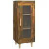 vidaXL Buffet Chêne fumé 34,5x34x90 cm Bois d'ingénierie