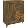 vidaXL Buffet Chêne fumé 69,5x34x90 cm Bois d'ingénierie