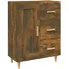 vidaXL Buffet Chêne fumé 69,5x34x90 cm Bois d'ingénierie