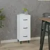 vidaXL Buffet blanc 34,5x34x90 cm bois d'ingénierie