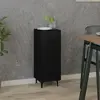 vidaXL Buffet Noir 34,5x34x90 cm Bois d'ingénierie