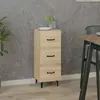 vidaXL Buffet Chêne sonoma 34,5x34x90 cm Bois d'ingénierie