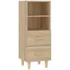 vidaXL Buffet Chêne sonoma 34,5x34x90 cm Bois d'ingénierie