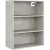 vidaXL Armoire murale suspendue Gris béton 69,5x32,5x90 cm