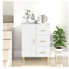 vidaXL Buffet Blanc 69,5x34x90 cm Bois d'ingénierie