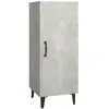 vidaXL Buffet Gris béton 34,5x34x90 cm Bois d'ingénierie