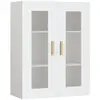 vidaXL Armoire murale suspendue Blanc 69,5x34x90 cm