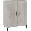 vidaXL Buffet Gris béton 69,5x34x90 cm Bois d'ingénierie