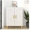 vidaXL Buffet Blanc 69,5x34x90 cm Bois d'ingénierie