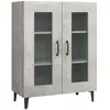 vidaXL Buffet gris béton 69,5x34x90 cm bois d'ingénierie